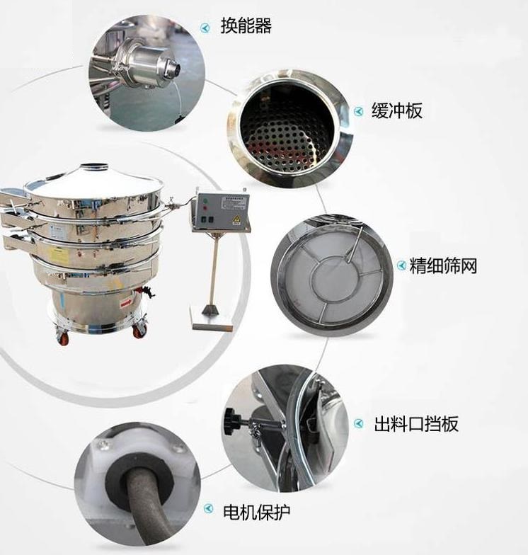 電池三元材料超聲波振動篩 鋰電（diàn）材料（liào）專用振動篩 負極超聲波振動篩